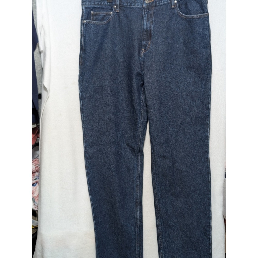 Harley-Davidson Mens Straight Leg Indigo Blue Denim Jeans 42x34 Biker Rider - Picture 1 of 7